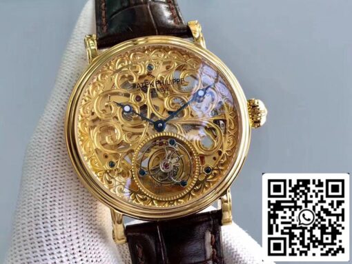 Patek Philippe Tourbillon P83000 1:1 Best Edition Yellow Gold Swiss Tourbillon - 이미지 3