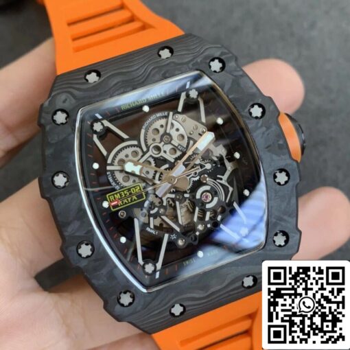 Richard Mille RM35-02 1:1 Best Edition KV Factory V3 Orange Strap - Image 9