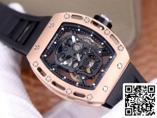 Richard Mille RM52-01 Tourbillon 1:1 Best Edition JB Factory Rose Gold Case - Image 9