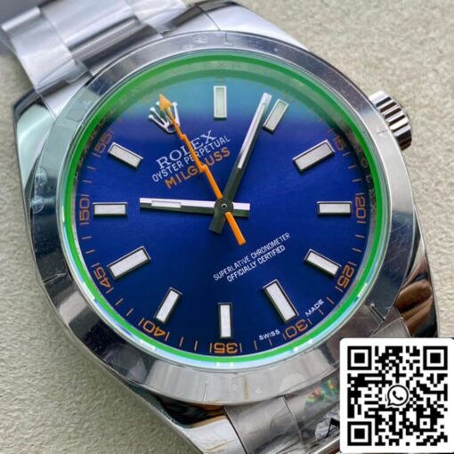 Rolex Milgauss 116400GV AR Factory 1:1 Best Edition Swiss ETA3131 - Image 9