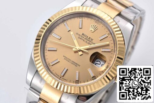 Rolex Datejust 41MM M126333-0009 1:1 Best Edition Clean Factory Gold Dial - immagine 9