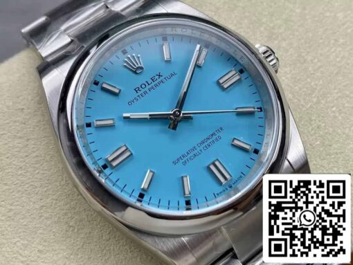 Rolex Oyster Perpetual M124300-0006 41MM 1:1 Best Edition Clean Factory Tiffany Blue Dial - Image 9