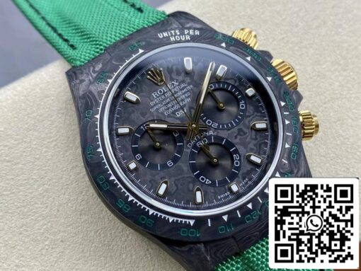 Rolex Daytona Cosmograph 1:1 Best Edition Noob Factory Diw Custom Version Dark Green Strap - Image 9