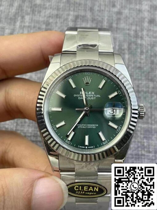 Rolex Datejust M126334-0028 1:1 Best Edition Clean Factory Green Dial - Image 5