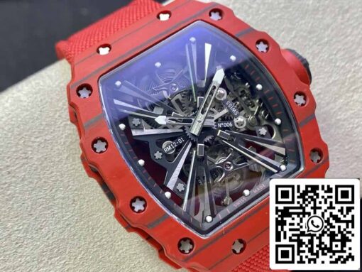 Richard Mille RM12-01 Tourbillon 1:1 Best Edition RM Factory Red Carbon Fiber Case - Imagen 9