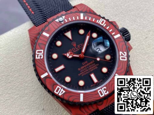 Rolex Submariner 1:1 Best Edition VS Factory Red Carbon Fiber Case - Image 8