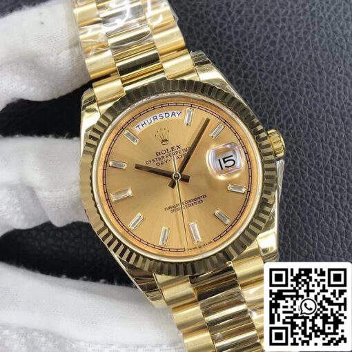 Rolex Day Date M228238-0005 1:1 Best Edition EW Factory Champagne Dial - Image 9