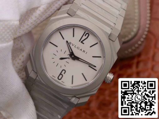 Bvlgari Octo Finissimo 103011 1:1 Best Edition BV Factory Silver Gray Dial — изображение 8