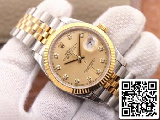 Rolex Datejust M126233-0017 1:1 Best Edition EW Factory Champagne Dial Swiss ETA3235 - Imagen 6