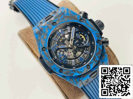 Hublot BIG BANG 1:1 Best Edition HB Factory Carbon Fiber Blue Case - Image 9