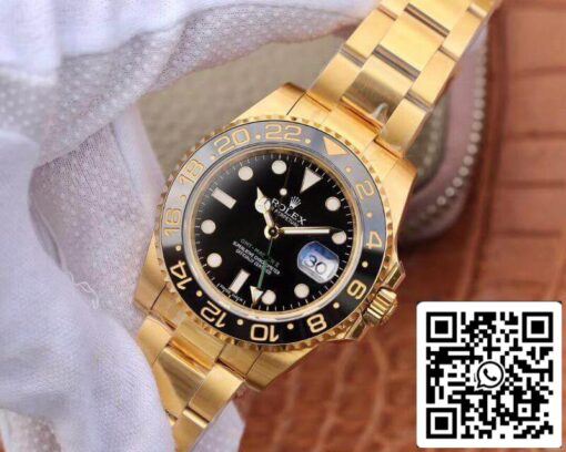 Rolex GMT Master II 116718 40mm EW Factory 1:1 Best Edition Swiss ETA2836 Black Dial - Image 8