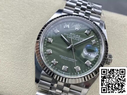 Rolex Datejust M126234-0055 36MM 1:1 Best Edition Clean Factory Green Dial - immagine 16