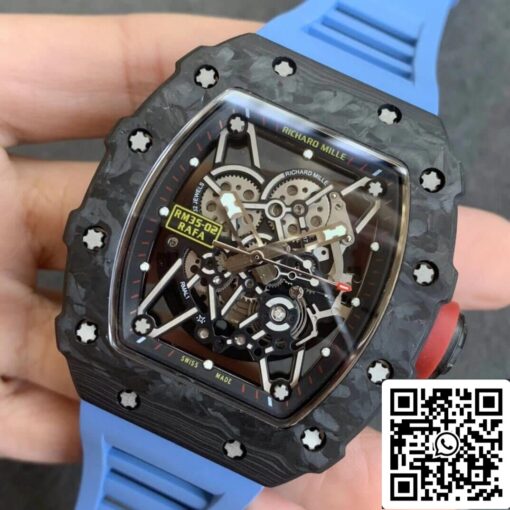 Richard Mille RM35-02 1:1 Best Edition KV Factory V3 Carbon Fiber Case - immagine 8