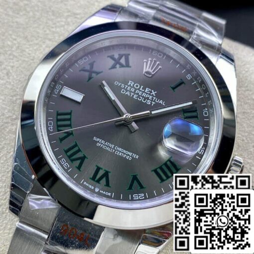 Rolex Datejust M126300-0013 41MM 1:1 Best Edition EW Factory Dark Grey Dial - Imagen 8