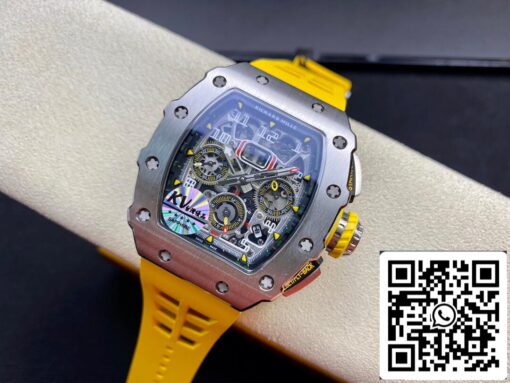 Richard Mille RM011 FELIPE MASSA 1:1 Best Edition KV Factory Titanium Steel Case - immagine 8