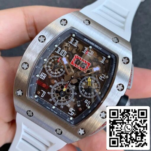 Richard Mille RM11-03 1:1 Best Edition KV Factory Carbon Fiber Red Strap - Image 3