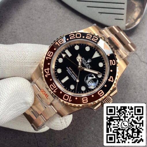 Rolex GMT Master II 126715CHNR-0001 1:1 Best Edition GM Factory Rose Gold — изображение 8