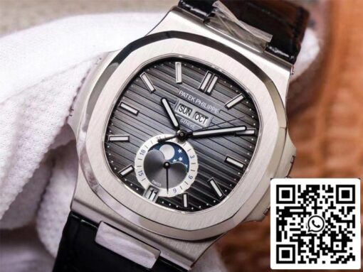 Patek Philippe Nautilus 5726A-001 1:1 Best Edition PF Factory Black Strap Swiss ETA324 – Image 2