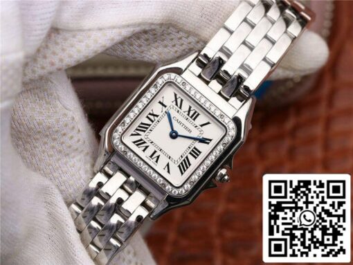 Panthere De Cartier W4PN0008 1:1 Best Edition GF Factory Diamond Silver Dial - 이미지 2