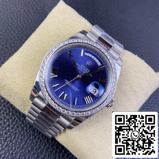 Rolex Day Date 228349RBR-0005 1:1 Best Edition EW Factory Blue Dial - Imagen 10