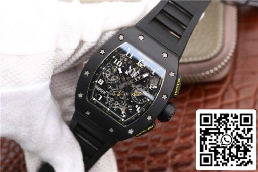 Richard Mille RM-011 1:1 Best Edition KV Factory Black Strap – Image 10