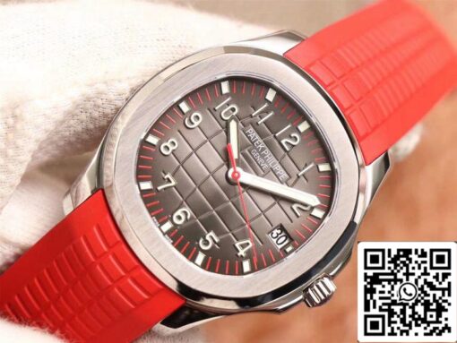 Patek Philippe Aquanaut 5167A-012 1:1 Best Edition ZF Factory Gray Dial Swiss ETA324 - Imagen 7