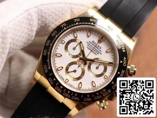 Rolex Daytona M116518LN-0041 1:1 Best Edition Noob Factory White Dial Swiss ETA4130 - Image 11