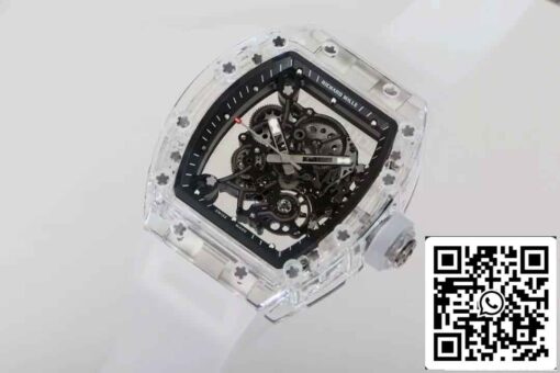 Replica Richard Mille RM055  Best Edition RM Factory Transparent Skeleton Dial - 이미지 3