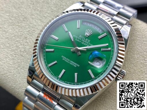 Rolex Day Date 40MM 1:1 Best Edition GM Factory Green Dial — изображение 7