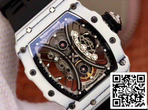 Richard Mille Pablo Mac Donough RM53-01 1:1 Best Edition Swiss ETA Imported mechanical movement Skeleton Dial Black rubber strap - Image 7