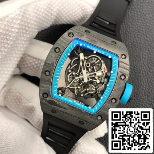 Richard Mille RM055 1:1 Best Edition ZF Factory Carbon Fiber Case — изображение 9