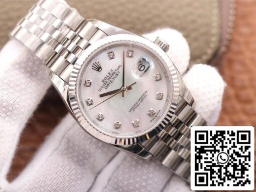 Rolex Datejust M126234-0019 1:1 Best Edition EW Factory Mother-Of-Pearl Dial - Imagen 3