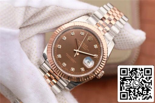 Rolex Datejust M126331-0004 1:1 Best Edition EW Factory Brown Dial - Imagen 3