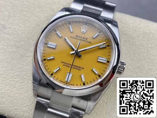 Rolex Oyster Perpetual M126000-0004 36MM 1:1 Best Edition VS Factory Yellow Dial - Image 8