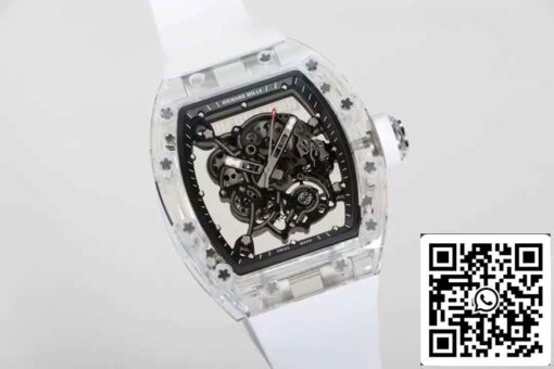 Replica Richard Mille RM055 Best 1:1  Edition RM Factory White Strap - 이미지 4