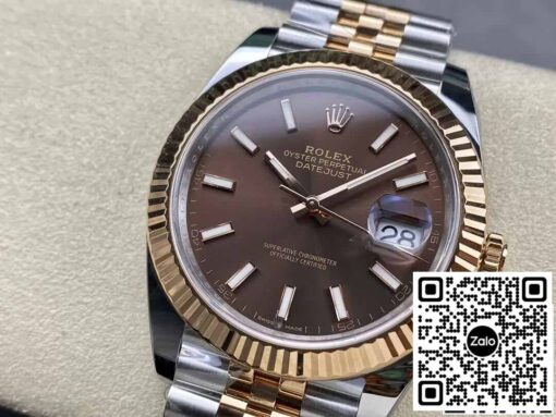 Rolex Datejust 41MM M126331-0002 1:1 Best Edition Clean Factory Rose Gold — изображение 8