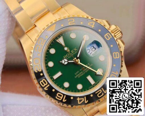 Rolex GMT Master II 116718LN 40mm EW Factory Mechanical Watches 1:1 Best Edition Swiss ETA2836 Green Dial - Image 5