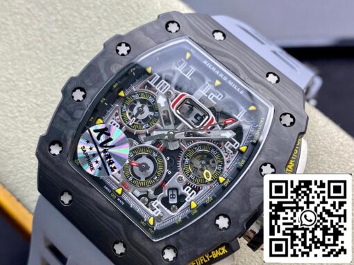 Richard Mille RM-011 1:1 Best Edition KV Factory Forged Carbon Case - immagine 7