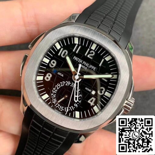 Patek Philippe Aquanaut 5164A-001 1:1 Best Edition GR Factory Black Dial - immagine 7