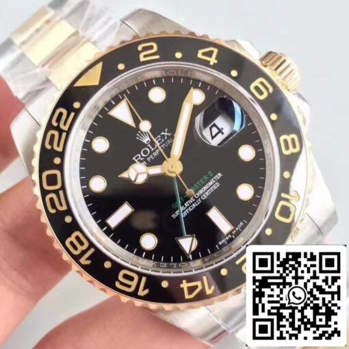 Rolex GMT-Master II 116713LN Noob Factory Men Watches 1:1 Best Edition Swiss ETA3186 Gold Wrapped – Bild 7