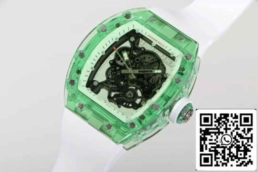 Replica Richard Mille RM055 Best 1:1  Edition RM Factory Green Transparent Case – Bild 3