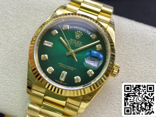 Rolex Day Date M128238-0069 1:1 Best Edition EW Factory Green Dial Swiss ETA3255 - Image 9