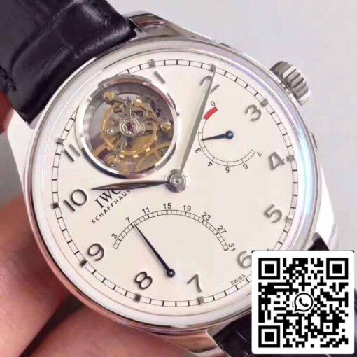 IWC Portuguese Tourbillon IW504601 YL Factory 1:1 Best Edition Swiss Tourbillon White Dial - Image 6