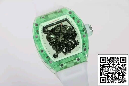 Replica Richard Mille RM055 Best  1:1 Edition RM Factory Green Skeleton Dial – Bild 2