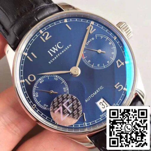 IWC Portuguese IW500703 ZF Factory Mechanical Watches 1:1 Best Edition Swiss ETA52010 - immagine 8