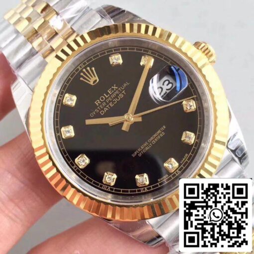 Rolex Datejust II M126333-0013 EW Factory 1:1 Best Edition Swiss ETA3255 Stainless Steel Two Tone Bracelet - Image 4