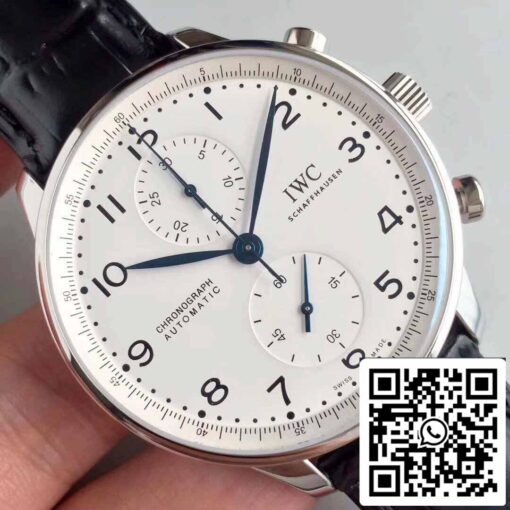 IWC Portuguese IW371602 YL Factory 1:1 Best Edition Swiss ETA69355 White Dial - immagine 7