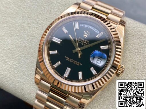 Rolex Day Date 228238a 1:1 Best Edition EW Factory V2 Black Dial - Image 8