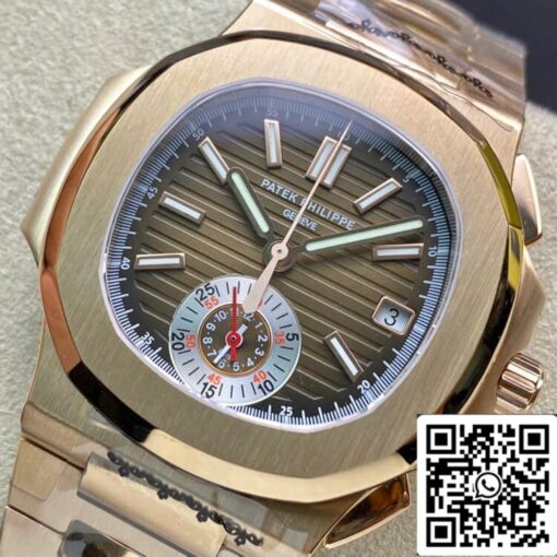 Patek Philippe Nautilus 5980-1R 1:1 Best Edition 3K Factory V2 Rose Gold – Image 7