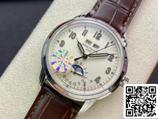 Patek Philippe Complications 5320G-001 1:1 Best Edition GR Factory Milky White Dial - immagine 12